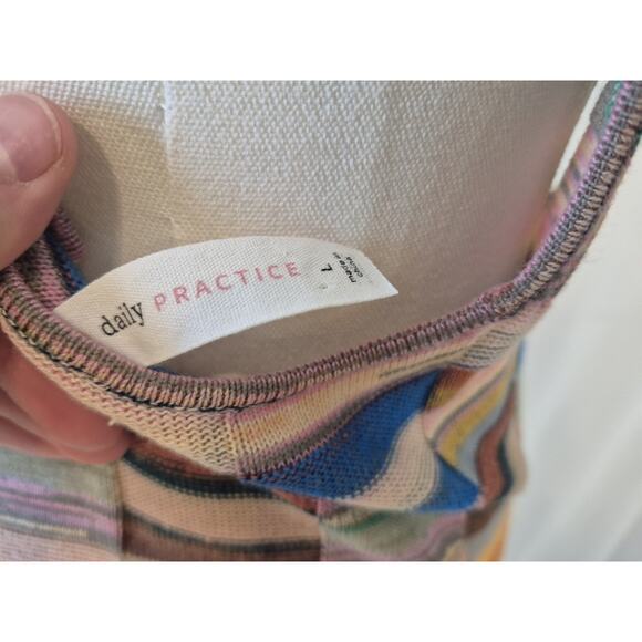 Anthropologie Daily Practice Womens Colorblock Knit Sweater Dress Large - Picture 10 of 10